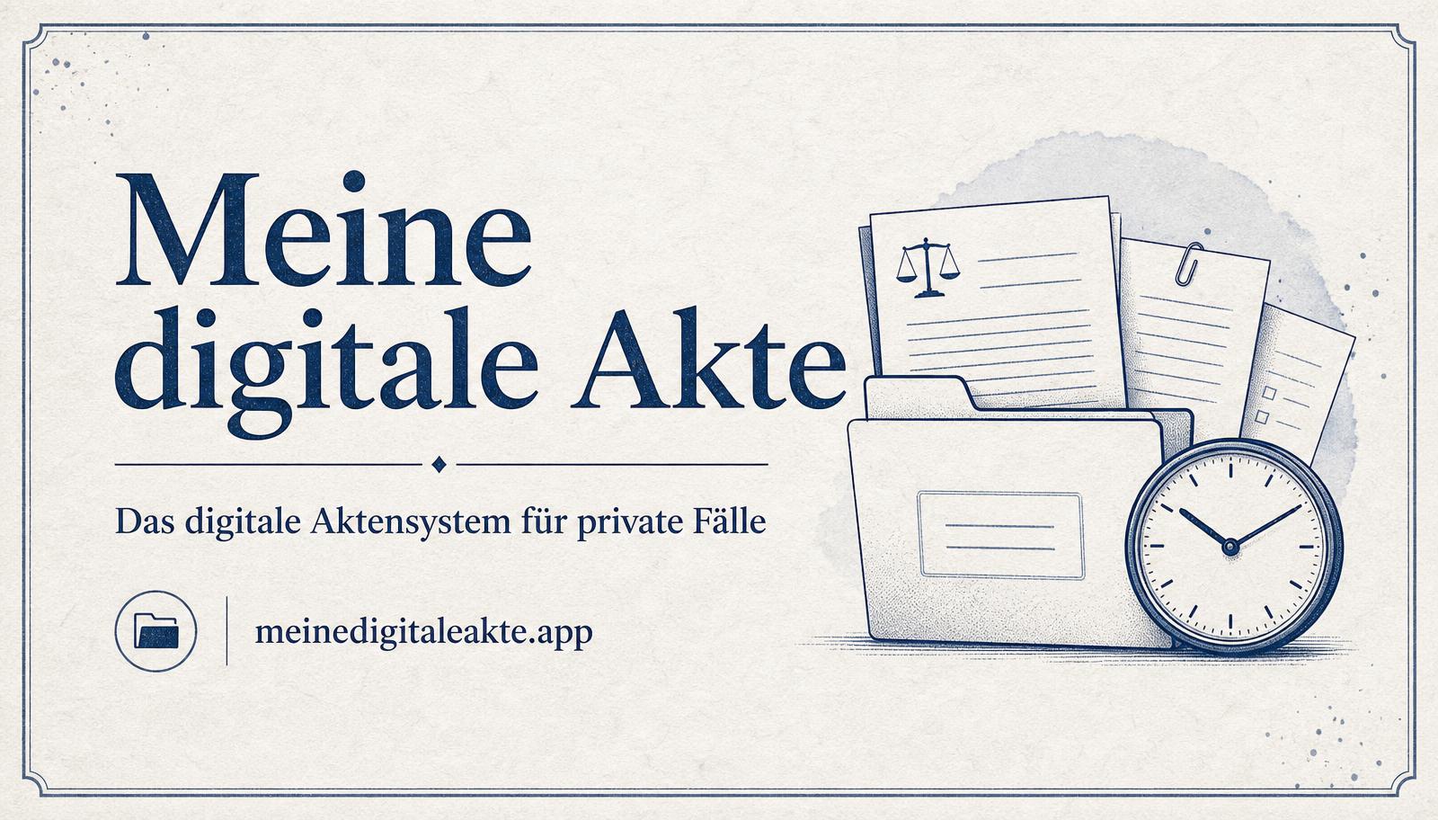 Social-Media-Flyer Banner 16:9 für Meine digitale Akte