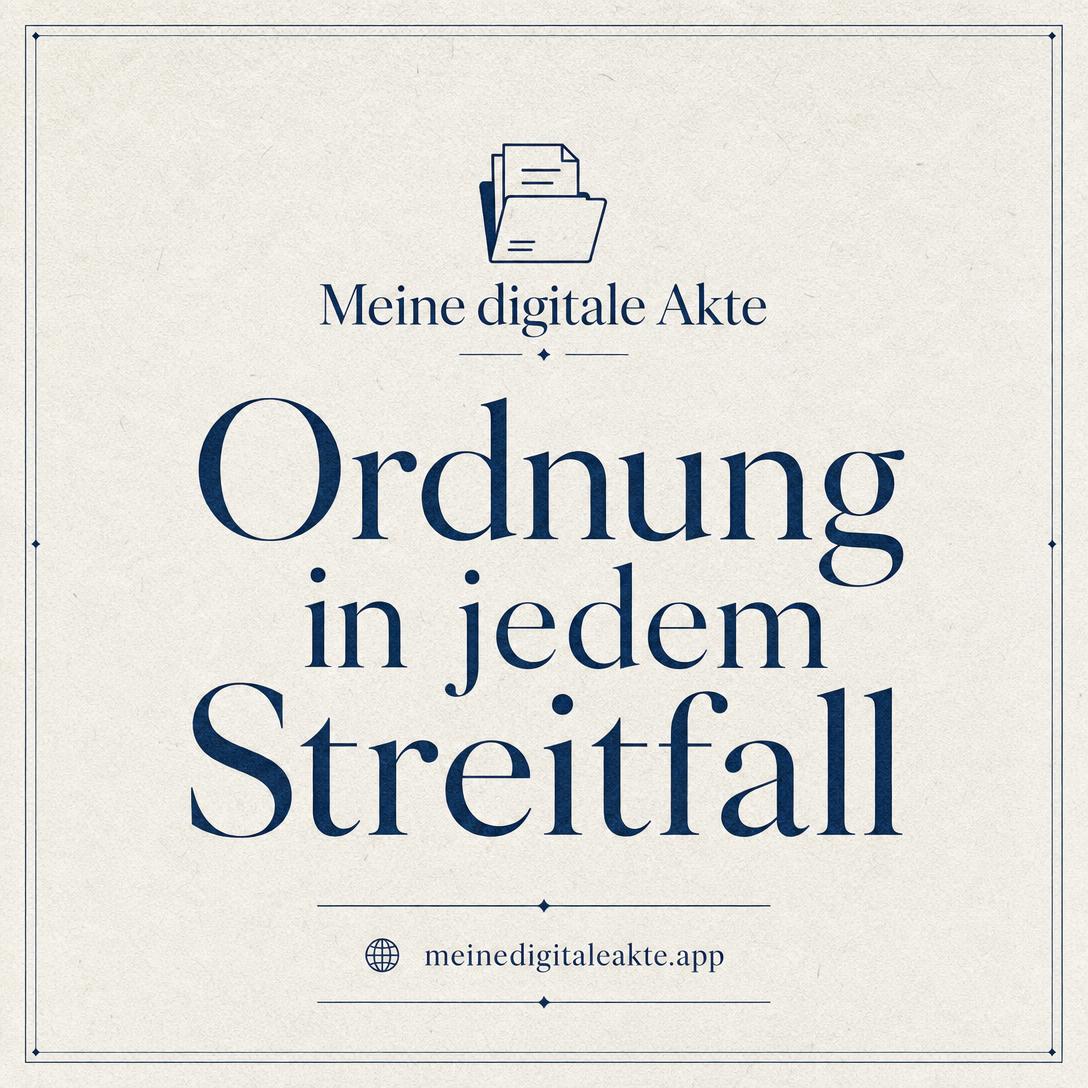 Social-Media-Flyer Quadrat 1:1 für Meine digitale Akte