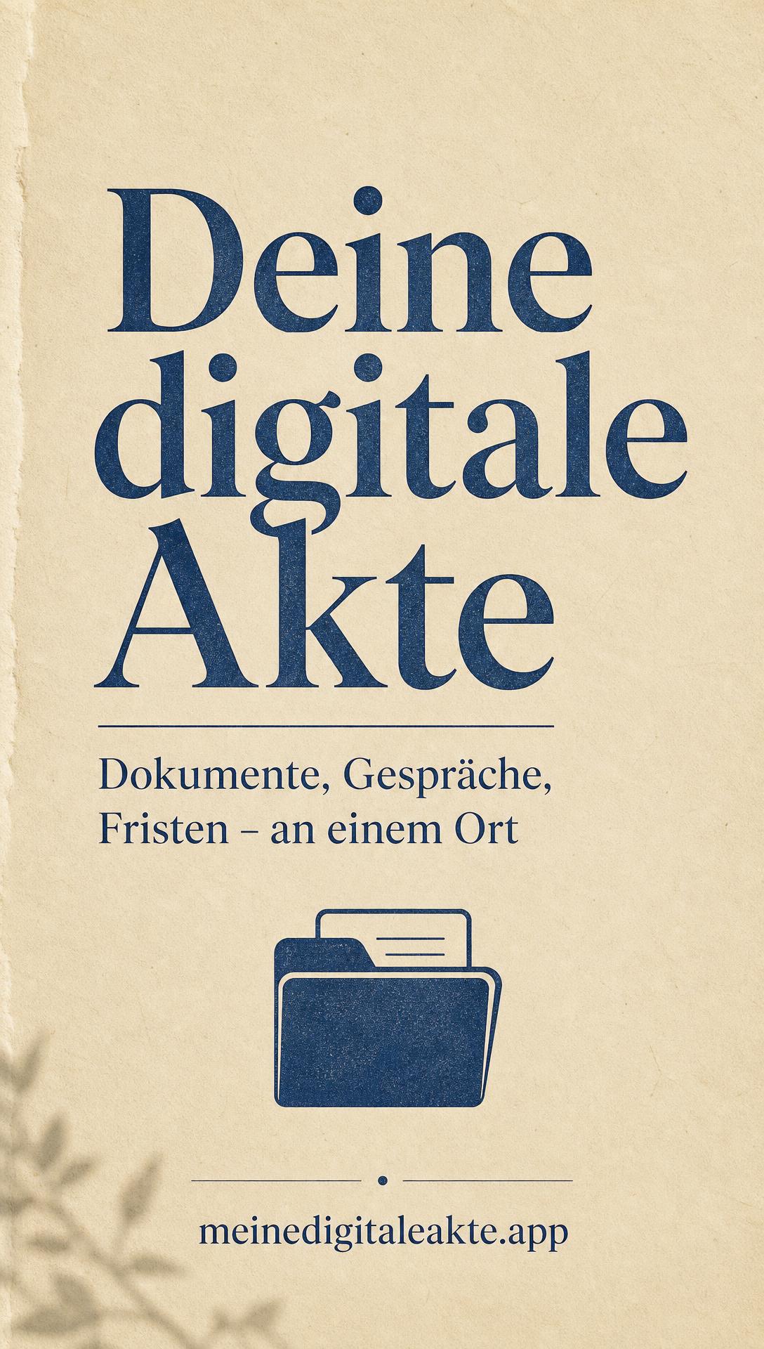 Social-Media-Flyer Story 9:16 für Meine digitale Akte
